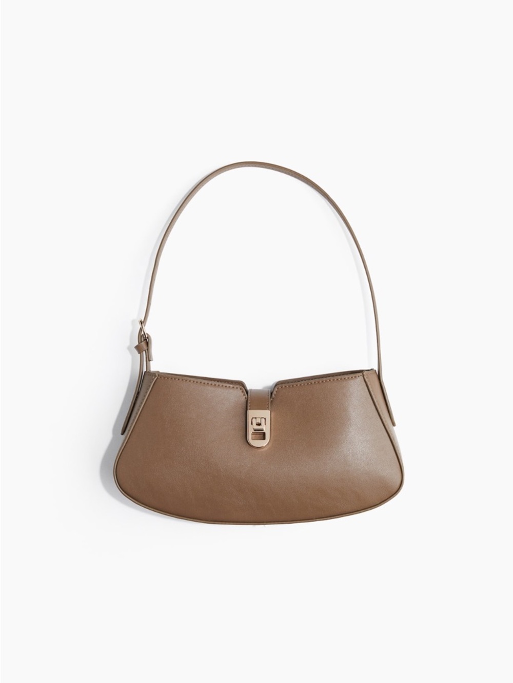 H&M Taupe Leather Shoulder Bag